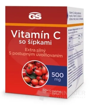 GS Vitamín C 500 mg so šípkami