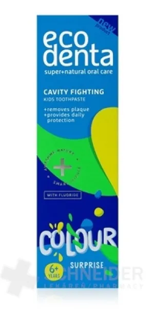 EcoDenta KIDS CAVITY FIGHTING COLOUR surprise