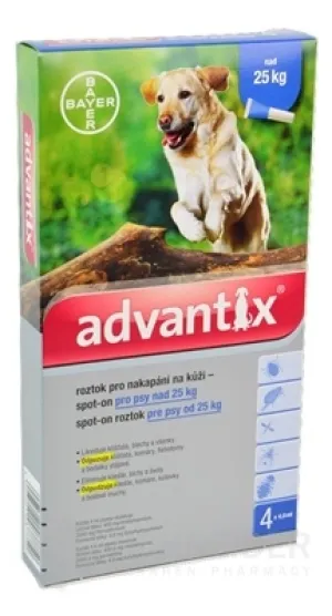 Advantix Spot-on pre psy nad 25 kg