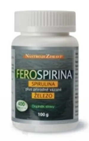 FeroSpirina Spirulina Plus prírodne viazané železo