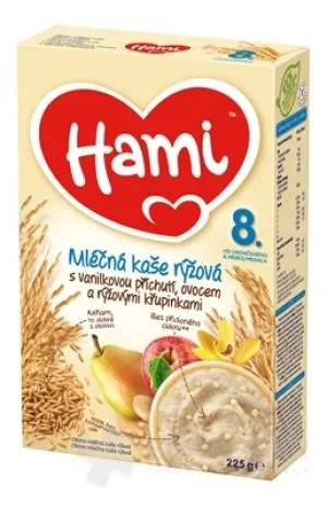 Hami mliečna kaša ryžová s vanilkovou príchuťou,
