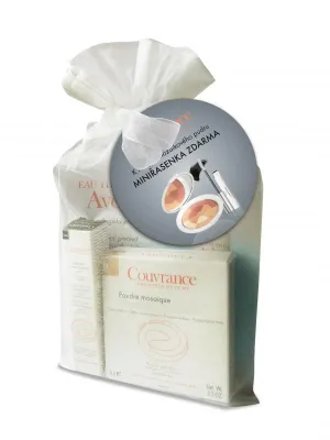Avene Couvrance - mozaikový púder odtieň svetlý + Čierna riasenka zdarma