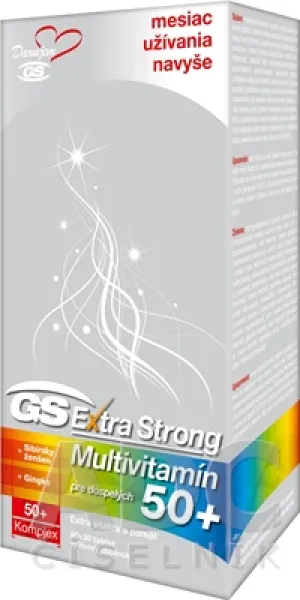 GS Extra Strong Multivitamín 50+, tbl. 90+30 2017
