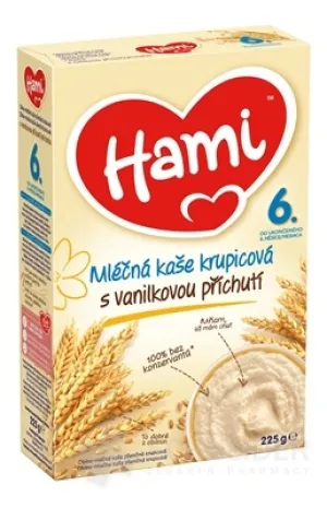 Hami mliečna kaša krupicová s vanilkovou príchuťou