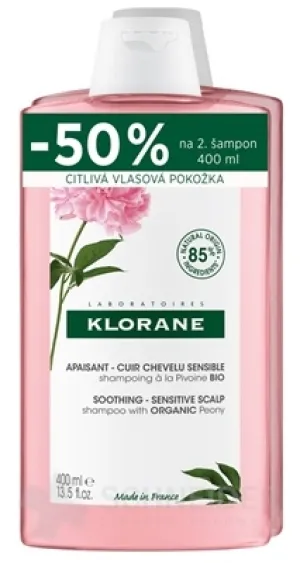 KLORANE ŠAMPÓN s BIO pivóniou (DUO)
