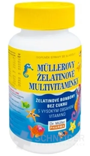 MÜLLEROVE Želatínové MULTIVITAMÍNKY