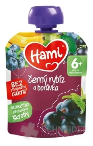 Hami ovocná kapsička Čierna ríbezľa a čučoriedka