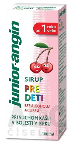 Junior angin sirup pre deti 100 ml + darček