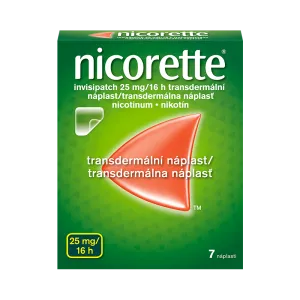 Nicorette® invisipatch 25 mg/ 16 h, transdermálna náplasť