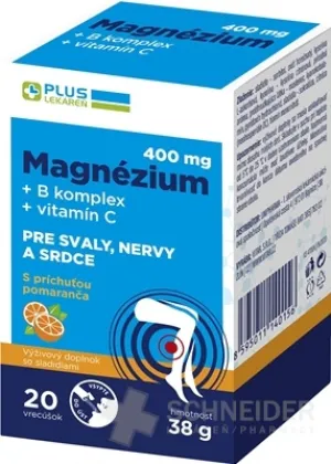 PLUS LEKÁREŇ Magnézium 400 mg+B komplex+vitamín C