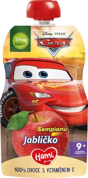 Hami Disney Cars ovocná kapsička Jabĺčko