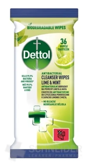 Dettol antibakteriálne obrúsky na povrchy