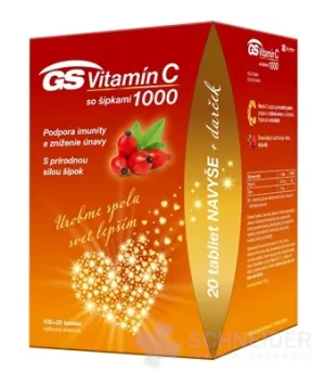 GS Vitamin C1000 + šípky tbl. 100+20 darček 2021