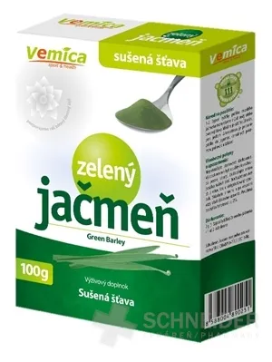 Vemica Zelený jačmeň - sušená šťava