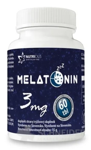 NUTRICIUS Melatonín 3 mg