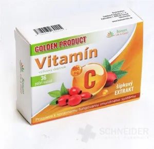 GOLDEN PRODUCT Vitamín C 500 mg + šípkový extrakt