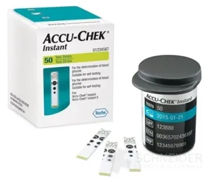 PRÚŽKY TESTOVACIE ACCU-CHEK INSTANT 50 (07819382) 50 KS, KU GLUKOMERU ACCU-CHEK INSTANT