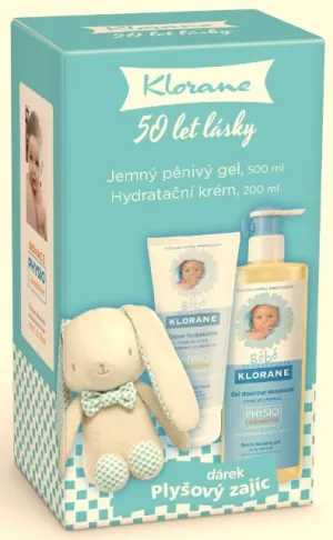 Klorane Bebe Jemný penivý gél 500ml + Hydratačný krém 200ml