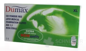 DUMAX RUKAVICE latexové vyšetrovacie
