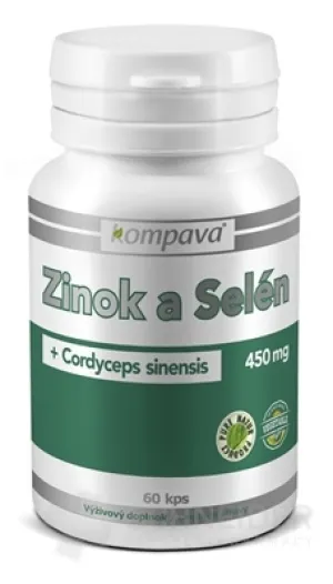 kompava ZINOK a SELÉN + Cordyceps sinensis