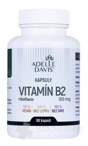 ADELLE DAVIS VITAMÍN B2, riboflavín 100 mg