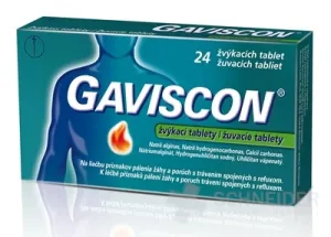Gaviscon žuvacie tablety 24 tabliet
