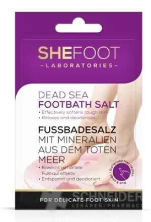 SheFoot SOĽ DO KÚPEĽA na nohy