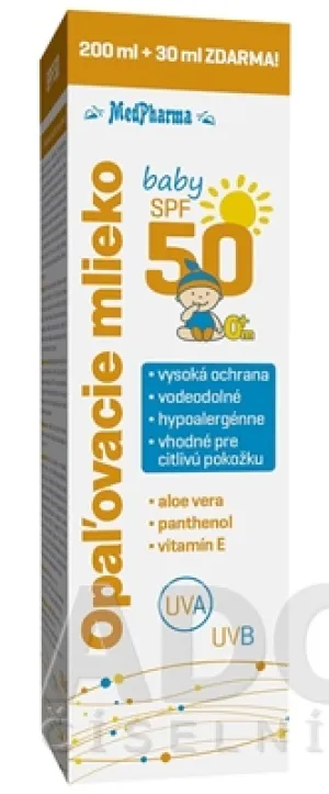 MedPharma OPAĽOVACIE MLIEKO BABY SPF 50