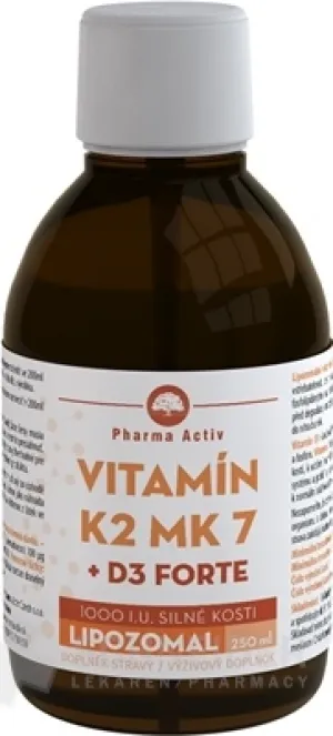 Pharma Activ LIPOZOMAL Vitamín K2 MK7+D3 1000 I.U.