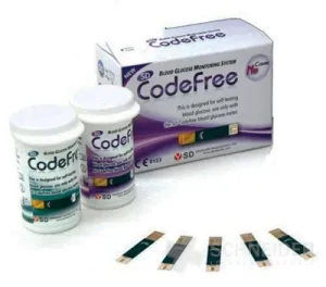 Prúžky testovacie ku glukomeru SD CodeFree