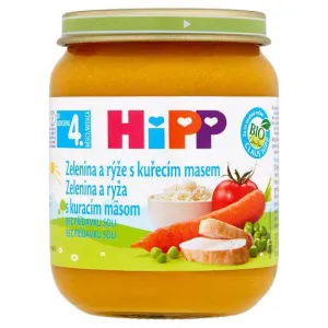 HiPP Príkrm Zelen.omáčka s ryžou a kuracím mäsom