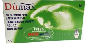 DUMAX RUKAVICE latexové vyšetrovacie