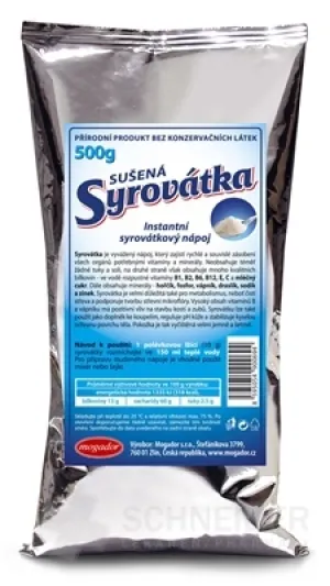 Sušená srvátka vrecko