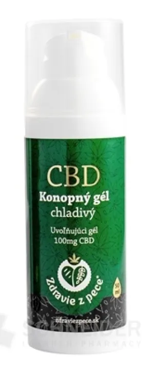 Zdravie z pece CBD Konopný gél chladivý