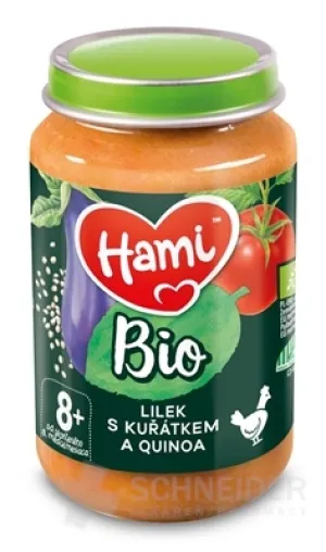 Hami príkrm BIO Baklažán s kuraťom a quinoa