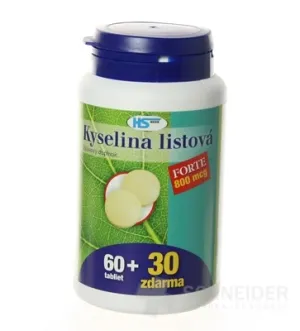 Kyselina listová Forte 800 mcg