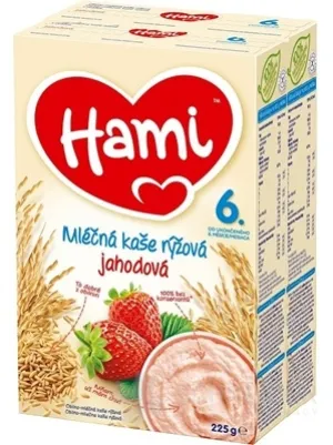 Hami mliečna kaša ryžová jahodová