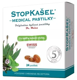 STOPKAŠEĽ Medical pastilky Dr. Weiss 24 past.