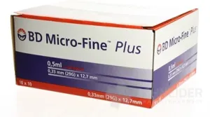 BD MICRO FINE INZULÍNOVA STRIEKAČKA U-100