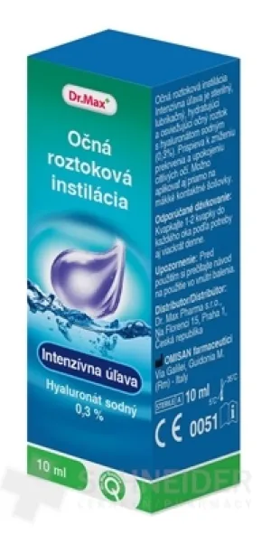 Dr.Max Očná roztoková instilácia Intenzívna úľava
