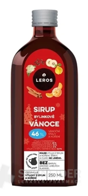 LEROS Sirup Bylinkové Vianoce