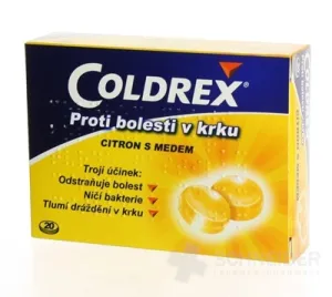 COLDREX proti bolesti v krku citrón s medom