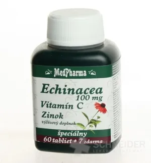 MedPharma ECHINACEA 100MG, VITAMÍN C, ZINOK