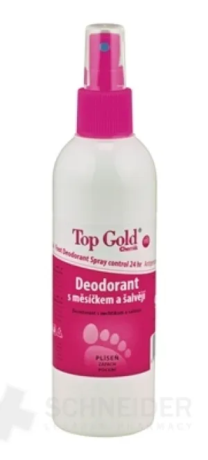 TOP GOLD Deo s nechtíkom a šalviou+Tea Tree Oil