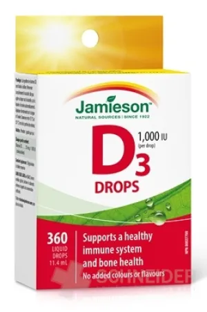 JAMIESON VITAMÍN D3 1000 IU KVAPKY