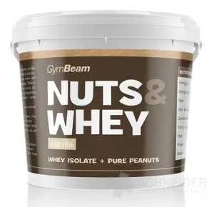 GymBeam Proteínové arašidové maslo Nuts & Whey