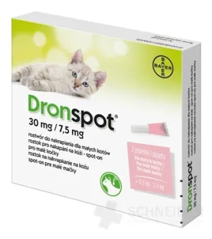 Dronspot 30 mg/7,5 mg spot-on (2 pipety)