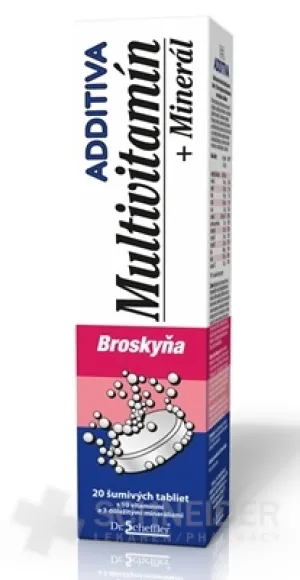 ADDITIVA MULTIVITAMÍN + Minerál, Broskyňa