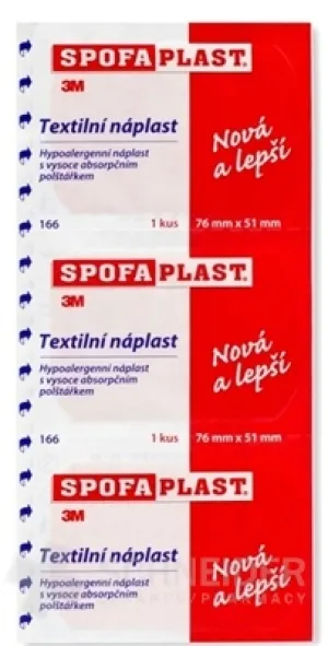 3M SPOFAPLAST č.166 Textilná náplasť