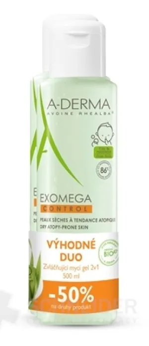 A-DERMA EXOMEGA CONTROL Umývací GÉL DUO